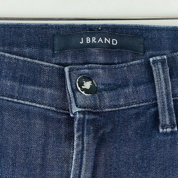 J Brand Daring Light Distressed Dark Wash Stretch Midrise Skinny Jeans Womens 26 - Picture 4 of 15